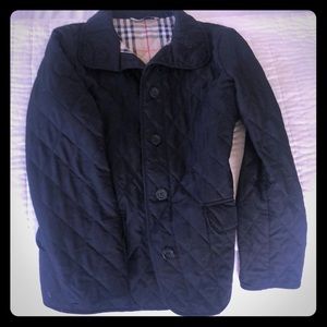 Burberry black quilted jacket